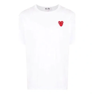 Comme Des Garçons Play Comme Des Garcons Play Basic T-shirt Red Family Heart 'white'