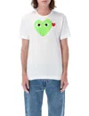 Comme Des Garçons Play Comme Des Garcons Play Heart Play T-shirt In Green