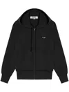 Comme Des Garçons Play Big Heart-print Zip-up Hoodie In Black