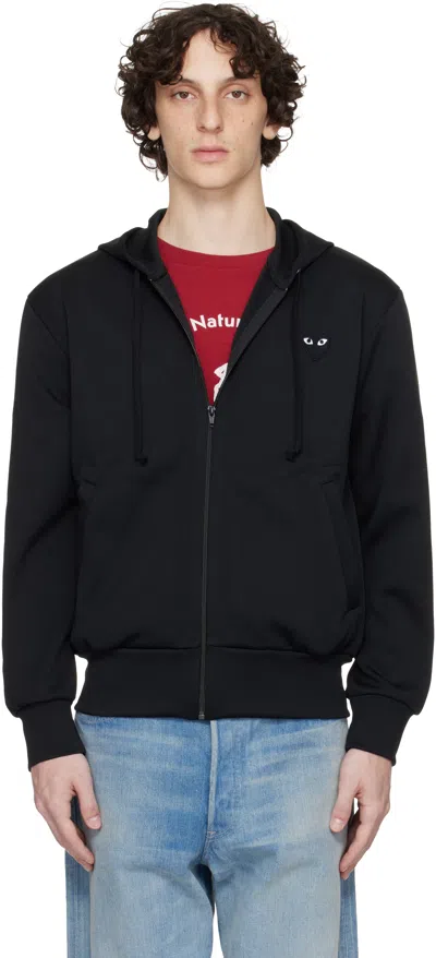 Comme Des Garçons Play Black Big Heart Zip Hoodie
