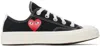 Comme Des Garçons Play Black Converse Edition Chuck 70 Cdg Ox Sneakers In 1 Black