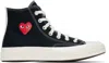 Comme Des Garçons Play Black Converse Edition Chuck 70 Og Single Heart Sneakers