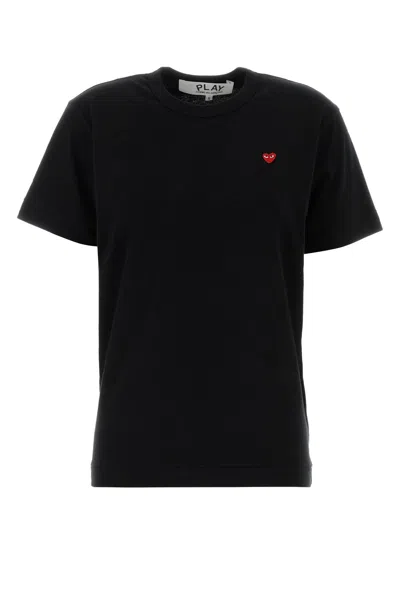 Comme Des Garçons Play Comme Des Garcons Play Black Cotton T-shirt