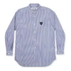 Comme Des Garçons Play Comme Des Garcons Play Black Emblem Striped Button Down 'blue'