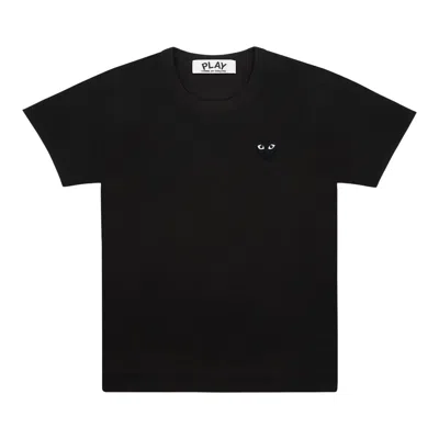Comme Des Garçons Play Heart-patch T-shirt In Black