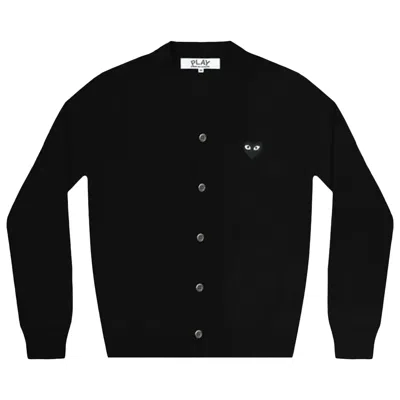 Pre-owned Comme Des Garçons Play Black Heart Cardigan | Men's Size M