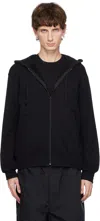 COMME DES GARÇONS PLAY BLACK HEART ON BACK HOODIE