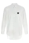 Comme Des Garçons Play Black Heart Shirt In White