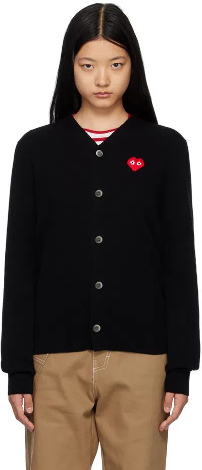 Comme Des Garçons Play Black Invader Edition Cardigan