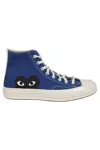 Comme Des Garçons Play Blue Converse Edition Half Heart Chuck 70 Sneakers In Blue