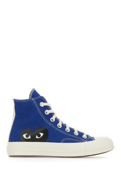 COMME DES GARÇONS PLAY BLUE CANVAS CHUCK 70 SNEAKERS