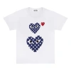 Comme Des Garçons Play Comme Des Garcons Play Blue Polka Dots Large Small Pattern Short Sleeve White