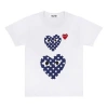 Comme Des Garçons Play Comme Des Garcons Play Blue Polka Dots Large Small Pattern Short Sleeve White