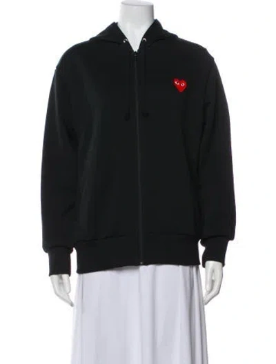 Pre-owned Comme Des Garçons Play Bomber Jacket In Black