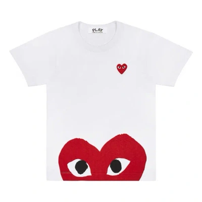 COMME DES GARÇONS PLAY COMME DES GARCONS PLAY BOTTOM HEART EYE T-SHIRT 'WHITE/RED'