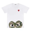 Comme Des Garçons Play Comme Des Garcons Play Camouflage Edge Heart Kawakubo Rei Short Sleeve White