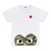 Comme Des Garçons Play Comme Des Garcons Play Camouflage Edge Heart Kawakubo Rei Short Sleeve White