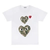 Comme Des Garçons Play Comme Des Garcons Play Camouflage Large Small Short Sleeve White