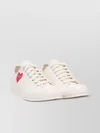 Comme Des Garçons Play Canvas Upper Round Toe Rubber Sole