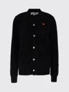 Comme Des Garçons Play Cardigan Comme Des Garcons Play Woman Color Black In Black