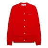 Comme Des Garçons Play Comme Des Garcons Play Cardigan Double Emblem 'red'