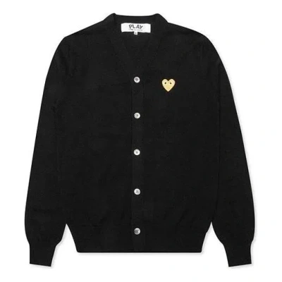 Comme Des Garçons Play Comme Des Garcons Play Cardigan Gold Emblem 'black'