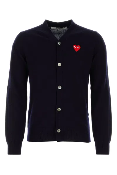 Comme Des Garçons Play Comme Des Garcons Play Sweaters In Black