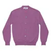 Comme Des Garçons Play Comme Des Garcons Play Cardigan Pastel Series Sleeve Heart 'purple'