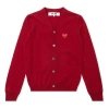 Comme Des Garçons Play Comme Des Garcons Play Cardigan Red Emblem 'red'