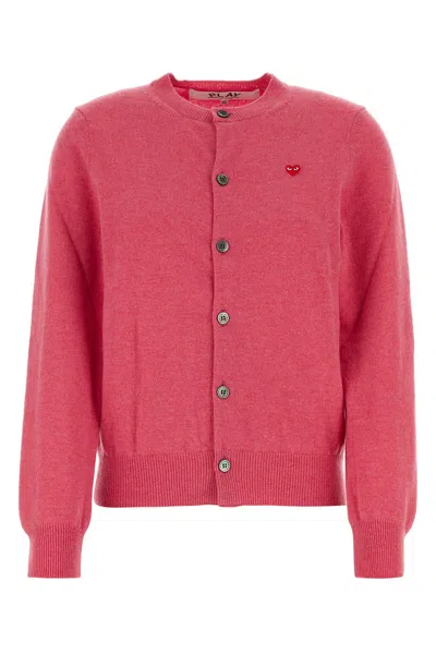 Comme Des Garçons Play Cardigan-m Nd Comme Des Garcons Play Female In Pink