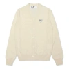 Comme Des Garçons Play Comme Des Garcons Play Cardigan White Emblem 'natural' In Neutral