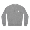 Comme Des Garçons Play Comme Des Garcons Play Cardigan White Heart 'light Grey' In Gray
