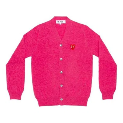 Comme Des Garçons Play Comme Des Garcons Play Cardigan With Red Family Heart 'pink'