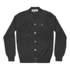 Comme Des Garçons Play Comme Des Garcons Play Cardigan With Small Red Emblem 'grey' In Gray