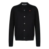 Comme Des Garçons Play Comme Des Garcons Play Cardigan With Small Red Heart 'black'
