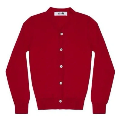 Comme Des Garçons Play Comme Des Garcons Play Cardigan With Small Red Heart 'red'