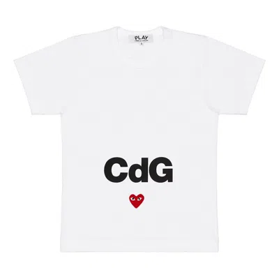 Pre-owned Comme Des Garçons Play Cdg Play T-shirt In White