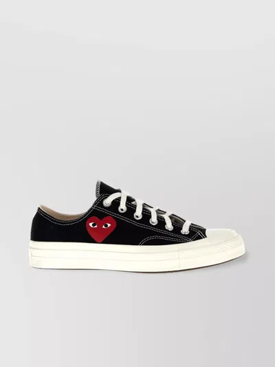 COMME DES GARÇONS PLAY CDG X CONVERSE CANVAS LOW-TOP SNEAKERS