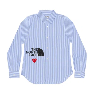 Pre-owned Comme Des Garçons Play Cdg X The North Face Blouse In Stripe