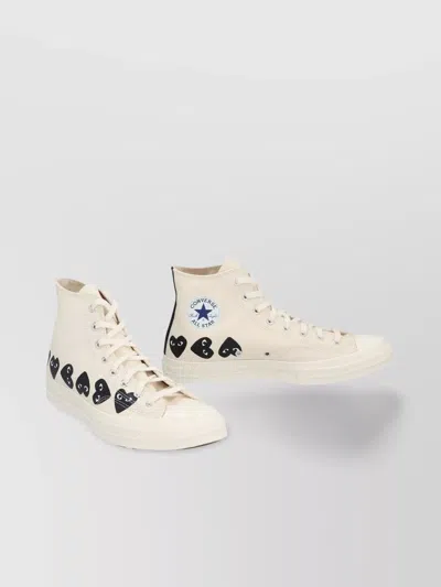 Comme Des Garçons Play Chuck 70 High-top Graphic Print Sneakers In Silver