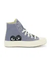 Comme Des Garçons Play Grey Converse Edition Half Heart Chuck 70 Sneakers In Gray