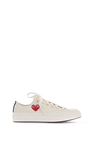 Comme Des Garçons Play Chuck 70 Low-top Sneakers  X Converse In Neutro