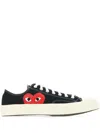 Comme Des Garçons Play Comme Des Garcons Play Black Converse Edition Half Heart Chuck 70 Low Sneakers In Black