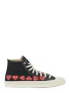 Comme Des Garçons Play X Converse Play High-top Sneakers In Black