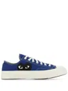 Comme Des Garçons Play Chuck Taylor Logo Low-top Canvas Sneakers In Blue