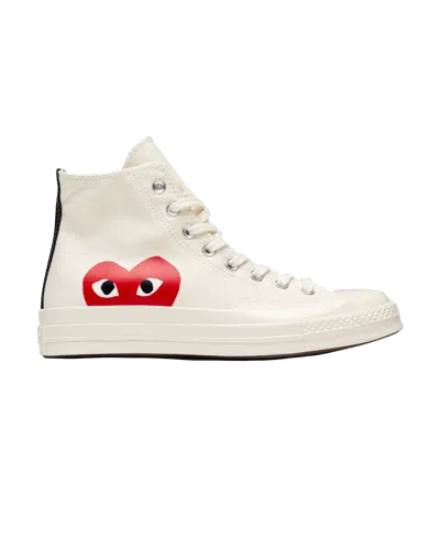 Comme Des Garçons Play Kids' Chuck Taylor All Star High Top In Milk