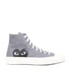 Comme Des Garçons Play Grey Converse Edition Half Heart Chuck 70 Sneakers In Gray