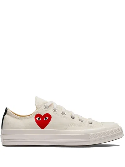 Comme Des Garçons Play "chucky Taylor 70 Small Red Heart Low Top" Snea In Multi