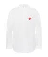 Comme Des Garçons Play Classic Heart Shirt In White