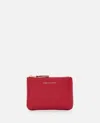Comme Des Garçons Play Classic Leather Line Wallet In Red